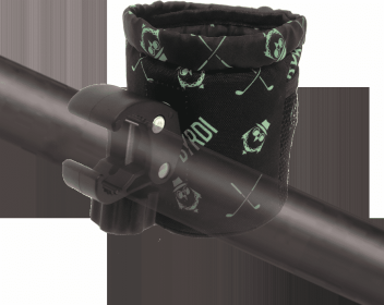BYRDI Buddy - Golf Cart Pouch Mount with 360? Rotating Clip