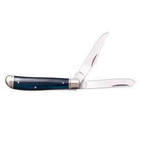Cold Steel Mini Trapper 2.5in w 2 8Cr13Mov Blades Blue Bone