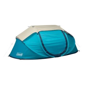 Coleman 4P Pop Up Tent Scuba Blue