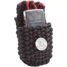 Zippo Lighter And Paracord Pouch Set - Black
