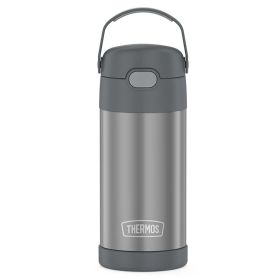 Thermos FUNtainer&reg; Stainless Steel Insulated Straw Bottle - 12oz - Grey