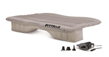 Inflatable Rear Seat Air Mattress Mid-Size (Color: Tan/Beige, size: 55" x 35.5" x 17.75" Inflated)