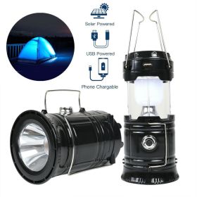 2 in 1 Ultra Bright Portable LED Flashlights Camping Lantern 2 Way Rechargeable (pack: 1 Pack)